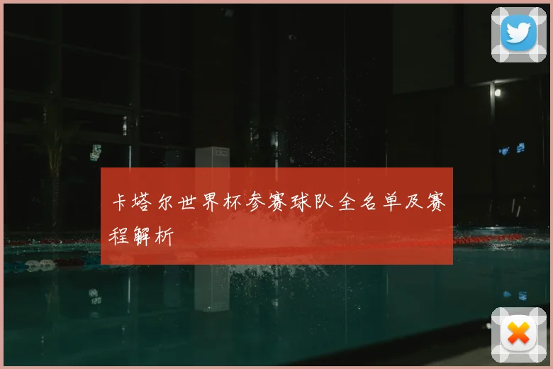 卡塔尔世界杯参赛球队全名单及赛程解析