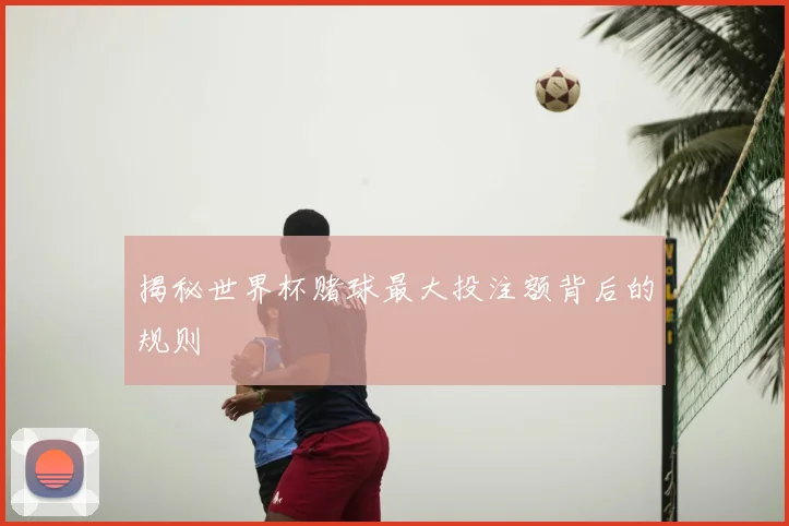 揭秘世界杯赌球最大投注额背后的规则